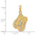 14K and Rhodium Large Double Flip-Flop Pendant K1855