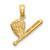 14K Baseball, Bat and Glove Charm K3572