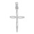 14K White Gold D/C with Tapered Ends Cross Charm K8363W