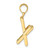 14K 3-D Moveable Multi-Color Beach Lounge Chair Charm K7028