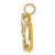14k 3-D Black Enameled Moveable Sunglasses Pendant K1868