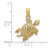14K Sea Turtle with Tail Charm K7647