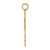 14K Cut-Out Scroll Framed Cross Charm K8426