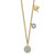 14k Diamond Two Circle and Shamrock 18 inch Necklace PM4699-010-YA