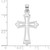 14K White Gold Polished and Cut-Out Cross Charm K8482W