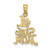14K Polished Engraved #1 STEP MOM Charm K8854