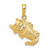 14k Small Fish Charm K4869