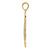 14k w/Rhodium Sun Filigree Pendant K4814