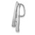 14k White Gold 1/20ct. Diamond Double Teardrop Slide PM4707-004-WA