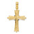 14k Two-tone Polished w/ X-center Cross K9718