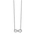 10k White Gold Polished Diamond Infinity Symbol 18 inch Necklace PM4688-016-1WA