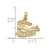 14K AQUARIUS Zodiac Charm K8944