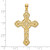 14K Cut-Out Floral Cross Pendant K8473