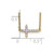 10k Diamond Sideways Cross 18in Necklace PM4692-010-1YA