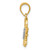 14K with Rhodium Diamond-Cut Crab Pendant K4885