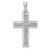14k White Gold Large 1/10ct. Diamond Cross Pendant PM5139-010-WA