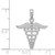 14k White Gold Caduceus Charm K4935W