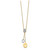 14k Diamond Circles 18 inch Dangle Necklace PM4704-010-YA