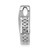 14k White Gold 1/10ct. Vibrant Moving Diamond Teardrop Chain Slide Pendant PM4778-010-WA