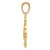14k Polished Open-Backed Treble Clef Pendant K4944