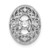 14K White Gold Vibrant Lab Grown Diamond VS/SI FGH Oval Slide Pendan PM5175-025-WLG