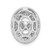 14K White Gold Vibrant Lab Grown Diamond VS/SI FGH Oval Slide Pendan PM5175-025-WLG