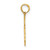 14K I LOVE JESUS Cross Charm K8557