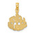 14K I LOVE JESUS Cross Charm K8557