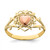 14k Two-tone Heart Ring K2076
