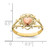 14k Two-tone Heart Ring K2076