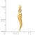 14k Medium 3D Italian Horn Pendant K2735