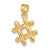 10K 3-D Hashtag Charm 10K7355