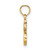 14K Polished Block Letter S Initial Pendant K6423S