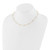 14k Diamond Station Cable Necklace PM1007-055-YA-20