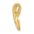 14K Polished Letter R Initial Slide K6425R