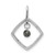 14k White Gold 1/6ct. Black Diamond Dangle Pendant PM4796-BK-016-WA