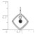 14k White Gold 1/6ct. Black Diamond Dangle Pendant PM4796-BK-016-WA