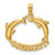 14k Polished OCEAN CITY w/ Jumping Dolphins Charm K7883