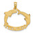 14k Polished OCEAN CITY w/ Jumping Dolphins Charm K7883