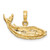 14K 2-D Humpback Whale Charm K7920