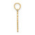 14KY Heart Script Letter T Initial Charm K6424T