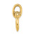 14K 3-D Large Shackle W/ Pulley Bail Charm K7980