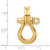 14K 3-D Large Shackle W/ Pulley Bail Charm K7980