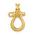14K 3-D Large Shackle W/ Pulley Bail Charm K7980