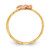 14K Two Tone Plumeria Baby Ring K5128