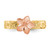 14K Two Tone Plumeria Baby Ring K5128