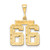 14k Medium Diamond-cut Number 66 Charm MN66