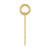 14k Small Polished Number 14 Charm LS14
