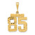 14k Medium Diamond-cut Number 85 Charm MN85