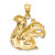14K Textured Sitting Squirrel Charm K6467